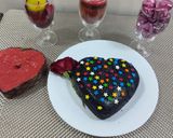 A picture of step 4 of Eggless sponge Chocolate cake.