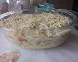 Zapiekanka ziemniaczana z piersią z kurczaka i serem na wierzchu krok przepisu 5 zdjęcie