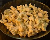 A picture of step 1 of Cheesy cauliflower.