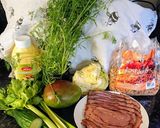 Rostbiff pirított hagymával és remoulad dresszinggel - LC recept fázis 1 fotója