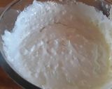 A picture of step 3 of Sig's Goats Cheese Cake with Matcha.