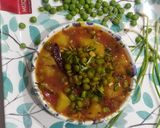 A picture of step 9 of Green peas potato sabji.