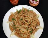 A picture of step 8 of Aloo Lachha Paratha Panjabi Style.
