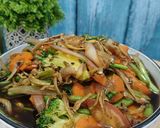 Gambar langkah 5 resipi Sayur Campur Bilis Rangup.