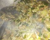 A picture of step 3 of Green vegetable spegati.