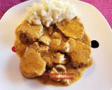 Foto del paso 15 de la receta: Solomillo en salsa con champiñones, puré de patata y compota de pera