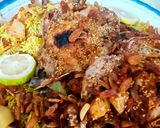 صورة لخطوة 3 من وصفة طريقة عمل دجاج مكمور بالسلفان مع رز اوزي اشي فاخر من الاخر