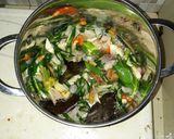 Foto langkah ke 3 dari resep 8Sayur Terong Hijau Tauco Medan.