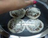 A picture of step 8 of Pepper mushroom mini bread pizza.