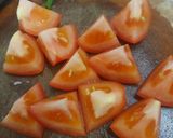 Hình bước làm 3 của món Mì soba trứng và cà chua