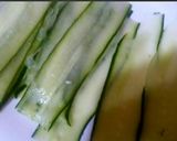 A picture of step 1 of Tuna and mayonnaise sandwich, cheese, pickles.