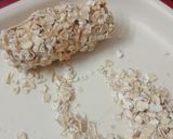 A picture of step 3 of Rawbanana,peanut crispies.