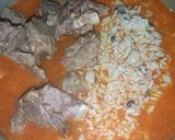 A picture of step 10 of Jollof Rice and Beans.