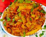 ग्वार फली आलू की सब्जी (guar phalli aloo ki sabzi recipe in Hindi) रेसिपी चरण 5 फोटो