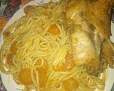 صورة لخطوة 3 من وصفة سباغيتي بالدجاج بنة على بنة 👌😋