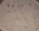 A picture of step 4 of Aalu Ka Paratha with Tamater ki chatni.