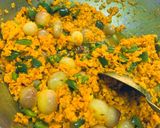 A picture of step 6 of Raw Turmeric Subji.