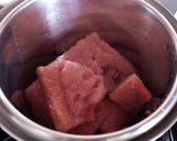 A picture of step 1 of Watermelon slush.