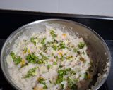 A picture of step 3 of Rice flour Khichu.