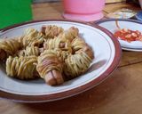Foto langkah ke 4 dari resep Mie Gulung Sosis.