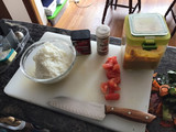 Fideos de arroz y verduras