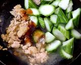 รูปขั้นตอนการทำที่ 4 ของ ผัดบวบหมูสับ