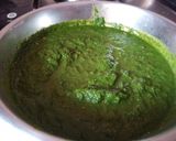 A picture of step 5 of Sarso ka Saag.