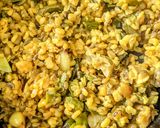 A picture of step 4 of Dill sabzi.