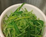 A picture of step 4 of Pad boong (thai / chinese stir fry vegetables).