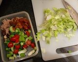 A picture of step 1 of Left-over Salad Lunch.