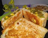 A picture of step 2 of Chilli Cheese Sandwitch.