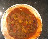 A picture of step 2 of Chili Frye Iraqi dish Jordanian style.