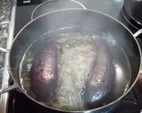 Foto del paso 1 de la receta: Berenjenas rellenas de carne y verduras