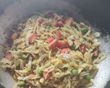 A picture of step 2 of Cabbage gajar mix sabzi.