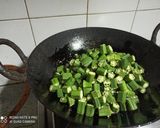 A picture of step 10 of Punjabi Style Bhindi Masala.