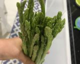 Hình bước làm 2 của món Sò điệp xào măng tây