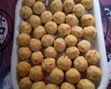 A picture of step 2 of Yam ball.