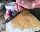 Foto del paso 3 de la receta: Ceviche de mero con leche de chufa y lima