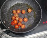 Foto del paso 1 de la receta: Revuelto de espinacas, queso y tomates cherrys