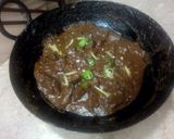 A picture of step 9 of Beef Karahi Kaleji.