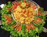 A picture of step 1 of Achari Spaghetties.