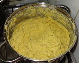 A picture of step 3 of Chilean Humitas.