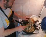 Currys, gombás, cukkínis csirkemell rizzsel recept fázis 6 fotója