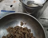 A picture of step 3 of Jaggery churma ladoo.