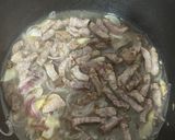 Gambar langkah 4 resipi Kacang panjang bersama daging kicap.
