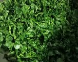 A picture of step 2 of Methi matar malai.