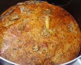 A picture of step 4 of Hyderabadi Mutton Tahari/Hyderabadi Mutton Pulao.