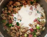 Sonkás -tejszínes csirkével töltött leveles buci recept fázis 2 fotója