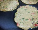 A picture of step 2 of Pearl Millet Cheela.