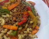 Foto langkah ke 5 dari resep Tumis Daging Giling Makaroni.